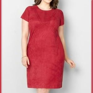 Sueded Cutout Dress